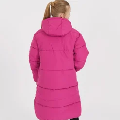 Sale Juicy Couture Piger Lang Linie Pufferjakke Festival Fuchsia Lyserød