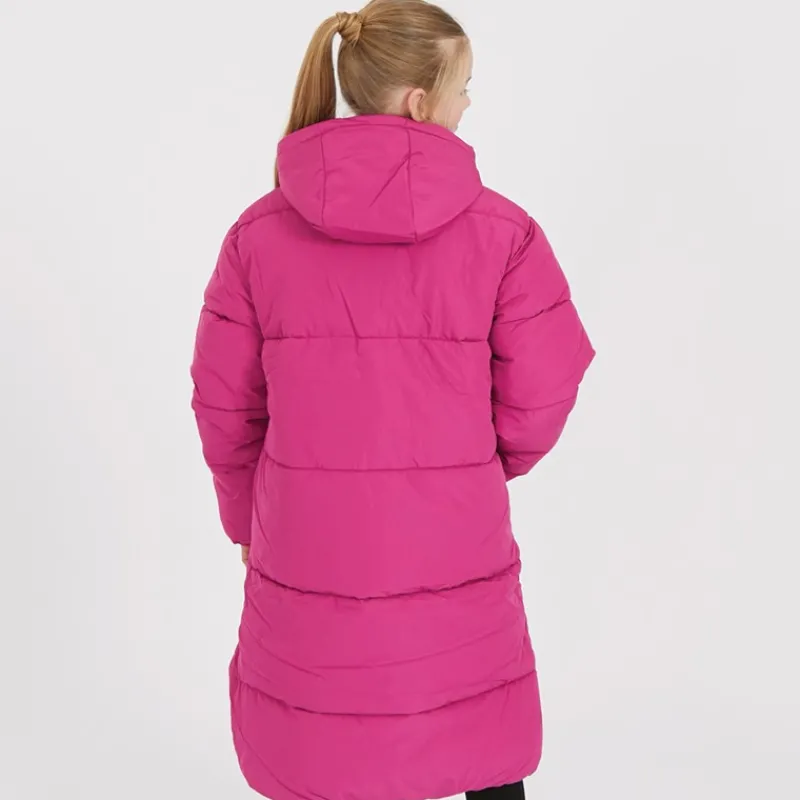 Sale Juicy Couture Piger Lang Linie Pufferjakke Festival Fuchsia Lyserød