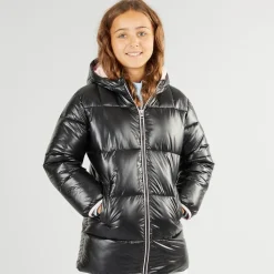 Hot U.S. POLO ASSN. Piger Lang Vatteret Jakke Sort