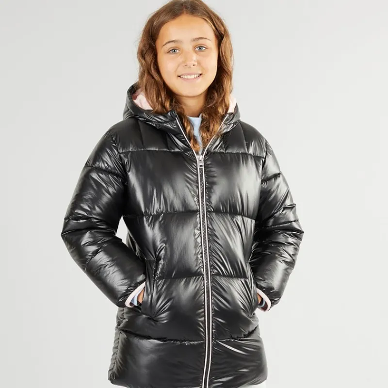 Hot U.S. POLO ASSN. Piger Lang Vatteret Jakke Sort