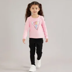 Best Guess Piger langærmet t-shirt Cotton Candy Pink Lys lyserød