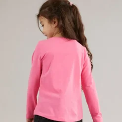 Outlet Guess Piger langærmet t-shirt Jelly Pink Lyserød