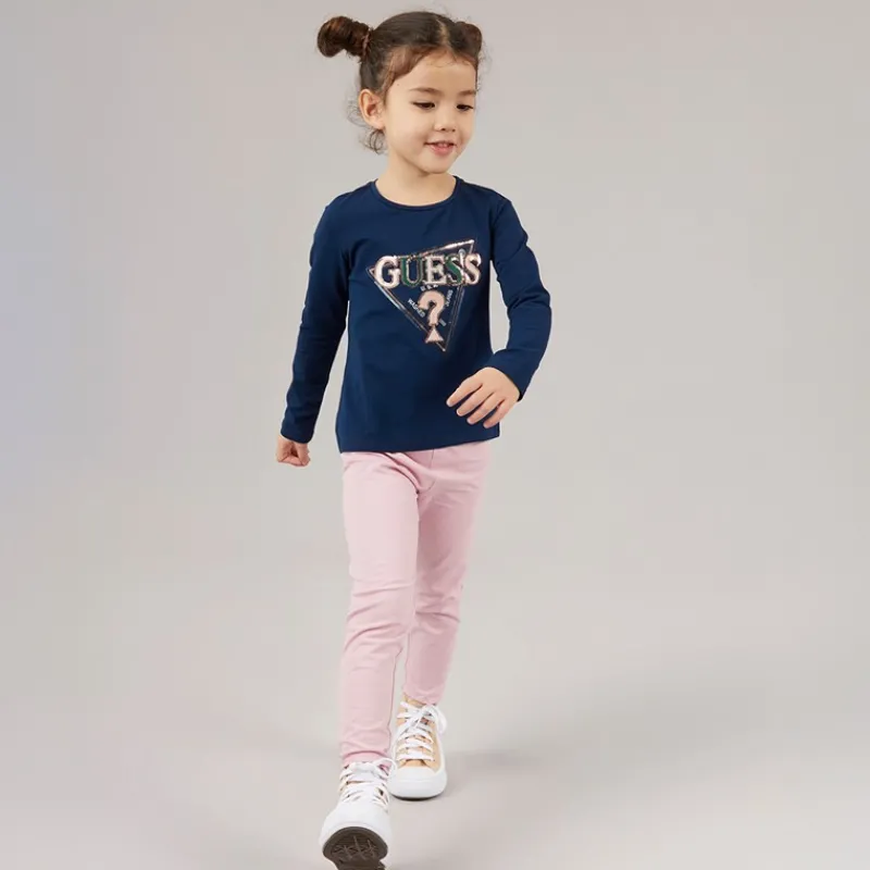 Best Guess Piger langærmet t-shirt Secret Blue Marineblå