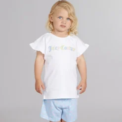 Sale Juicy Couture Piger Letter Frill Sæt Blå