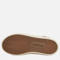 Online GEOX Piger Mirroless Lyn Hi Top Træningssko Dark Beige