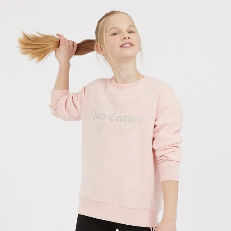 Juicy Couture Piger Rundhals Trøje Jordbær Creme
