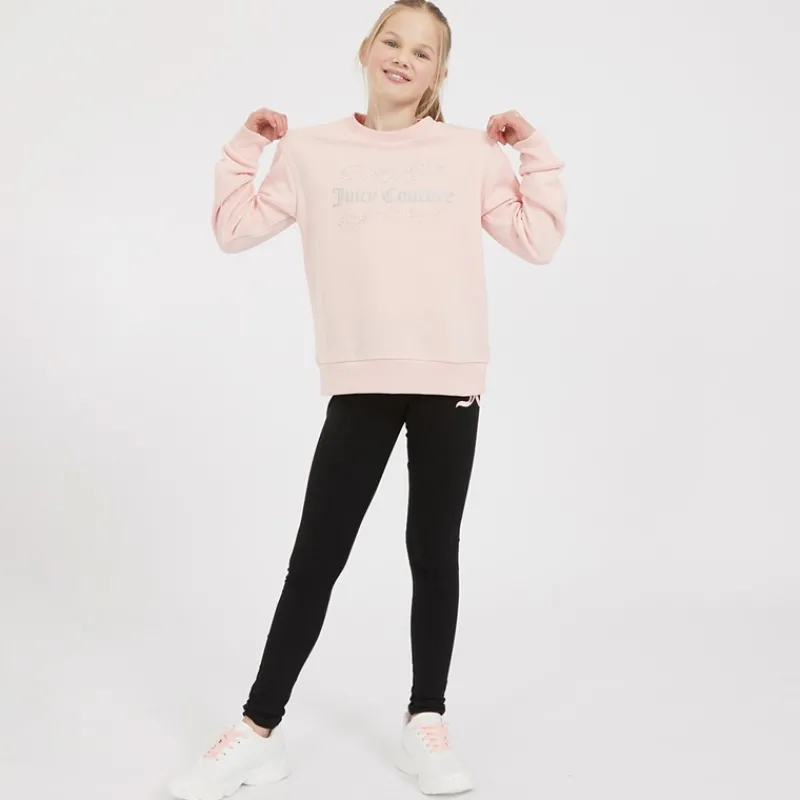 Juicy Couture Piger Rundhals Trøje Jordbær Creme
