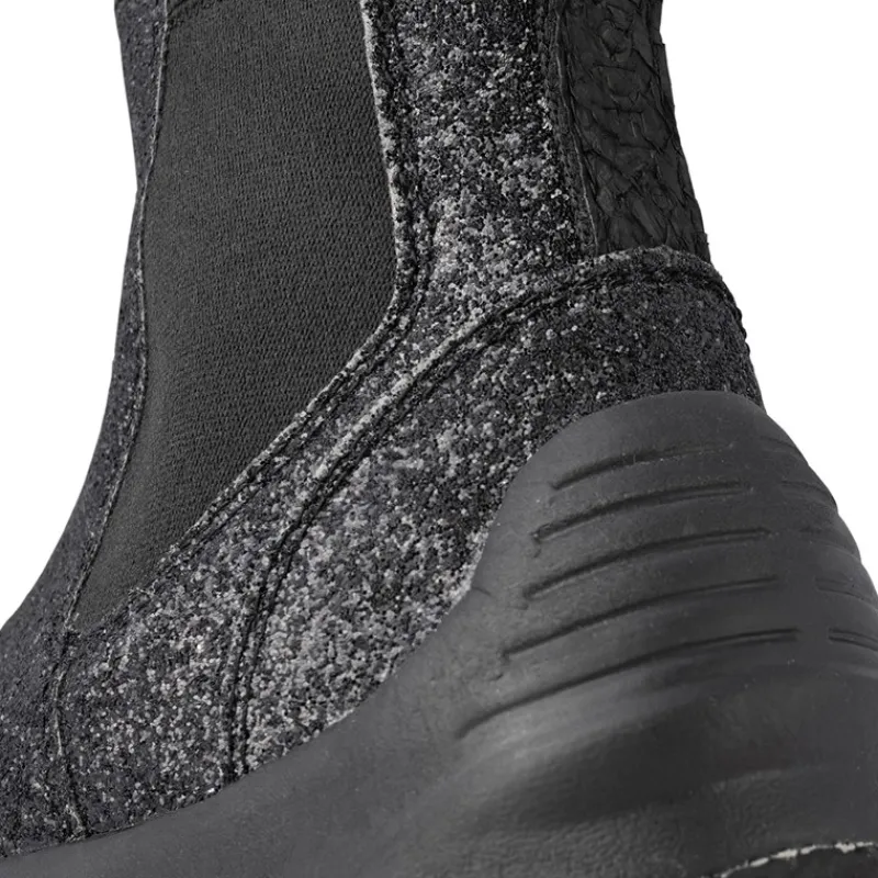 Woden Piger s Silja Glitter Støvler 020 Black Sort