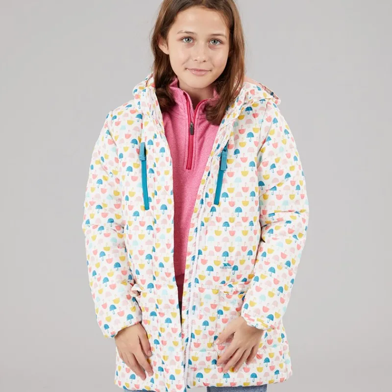 New Trespass Piger Suzee Paraply Vatteret Hætte Jakke Multi