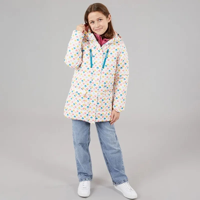 New Trespass Piger Suzee Paraply Vatteret Hætte Jakke Multi