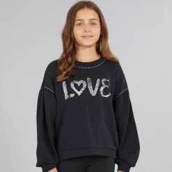 Sale MINOTI Piger Sweatshirts Sort