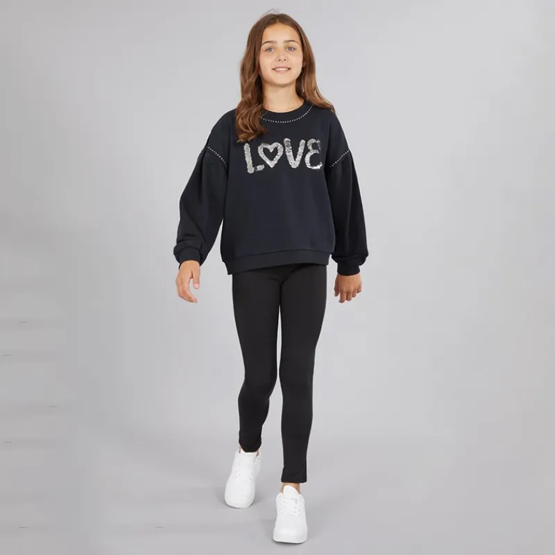 Sale MINOTI Piger Sweatshirts Sort