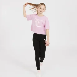 Clearance Juicy Couture Piger Tonal T-shirts Lyserød Lyserød