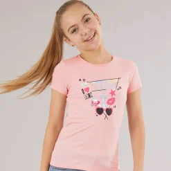 Hot Guess Piger T-shirt Cotton Candy Pink Lyserød