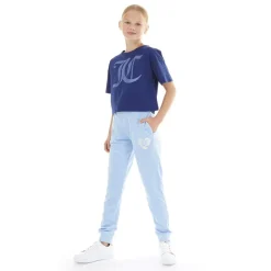 Best Juicy Couture Piger T-shirt i Blå med Ternet Mønster Blå