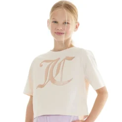 Hot Juicy Couture Piger T-shirt med Boxy Pasform - Shell Bleg Lyserød