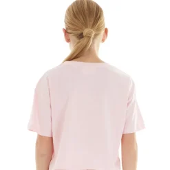 New Juicy Couture Piger T-shirt med Kvadratisk Pasform Almond Blossom Lys lyserød
