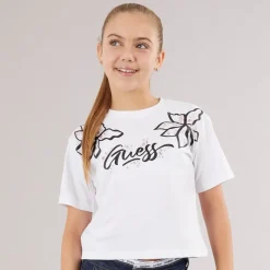 New Guess Piger T-shirt Pure White