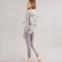 Sale Juicy Couture Piger Velour Hjerte Logo Træningsdragt Sølv Sconce Grå