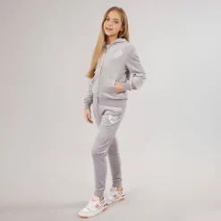 Sale Juicy Couture Piger Velour Hjerte Logo Træningsdragt Sølv Sconce Grå