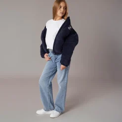 Best Juicy Couture Piger Velour Hættetrøje Pufferjakke Nattehimmel