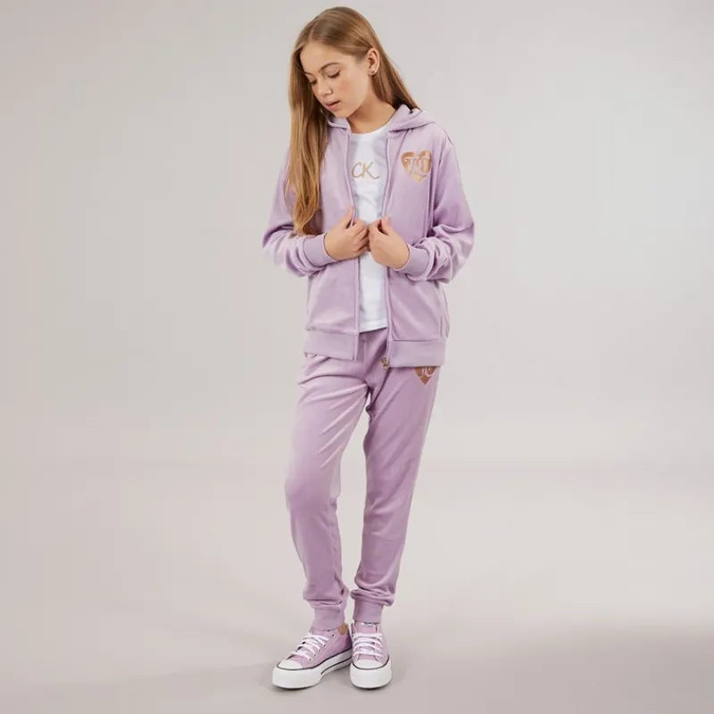 Online Juicy Couture Piger Velour Træningsdragt Lavendel lilla