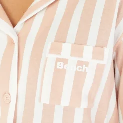 Discount Bench Pyjamas til kvinder Siesta Dæmpet rosa/​hvid stribet
