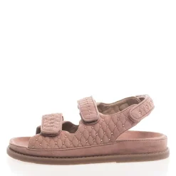Discount Copenhagen Shoes Sandaler til kvinder med nitter på ruskind 0300 Papaya Dusty lyserød