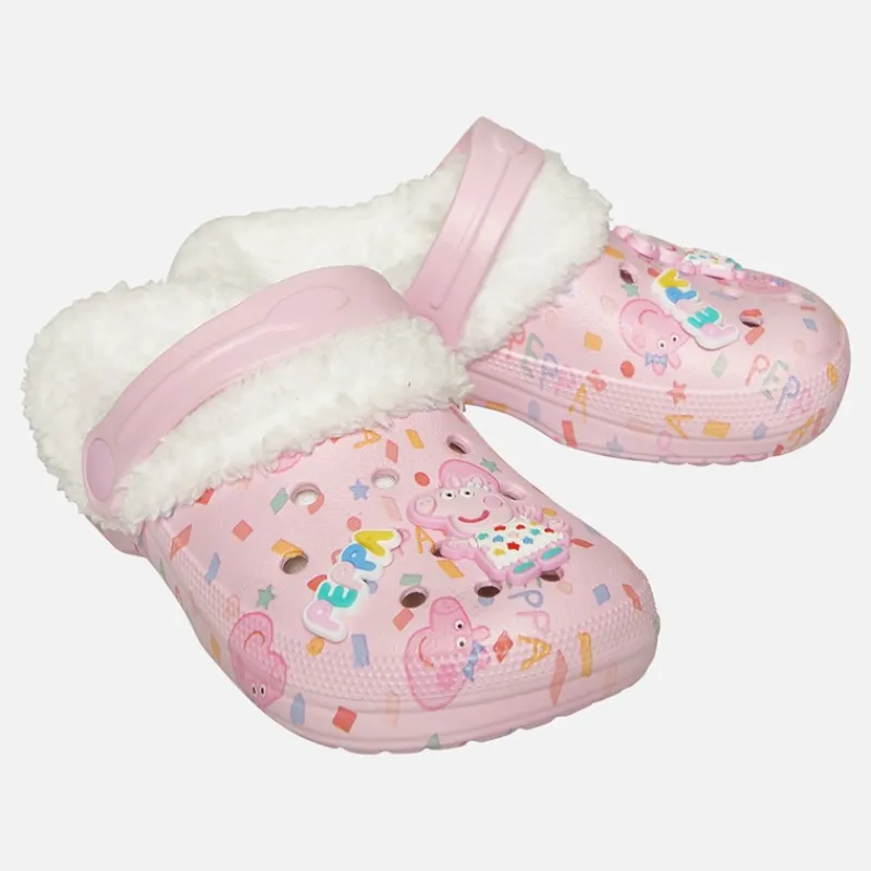Sale Peppa Pig spædBørn Piger Linky Fur Foret Træsko Pink / Multi