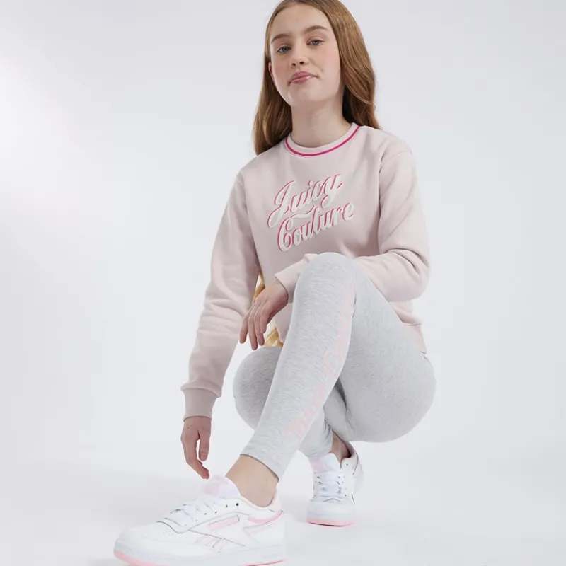 Sale Juicy Couture Sæt med Sweatshirt og Leggings til Piger Jordbær Creme
