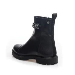 Clearance Copenhagen Shoes Støvler til kvinder med blomsterøjne 2206 /​Sølv Sort