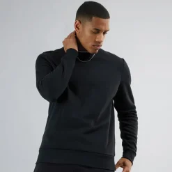 Outlet Brave Soul Sweatshirt med rund hals i til herre Sort