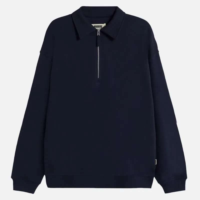 Outlet Woodbird Tom lynlås polo skjorte Navy