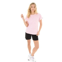 Sale Bench T-shirt Velmina Pink Stripe til kvinder