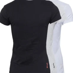 Bench T-shirts til Kvinder Jada 3-pak Sort/​Grå Melange/​Hvid
