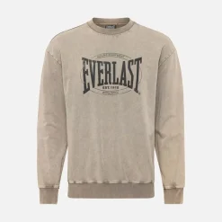 Hot Everlast Vasket Logo Crew Sweatshirt Fossil Brun