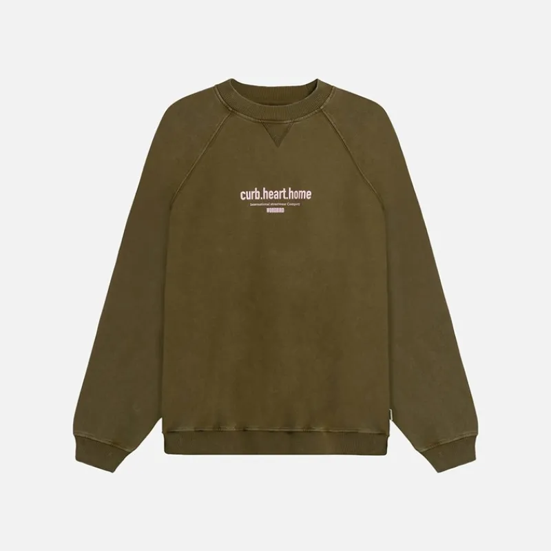 Sale Woodbird Zhang Farve Sweatshirt Dark Brown
